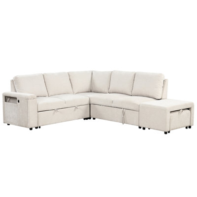 L-shaped With Extra Storage Capacity And Sockets, Ideal For Different Locations Modern Padded Interface, Home & Work Use