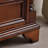 Nut-brown Solid Wood Accent Cabinet