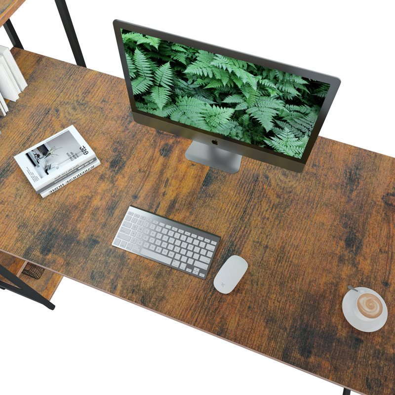 Bureau Matias, H 45,3 po x l 55,1 po x P 23,6 po, Brun / noir