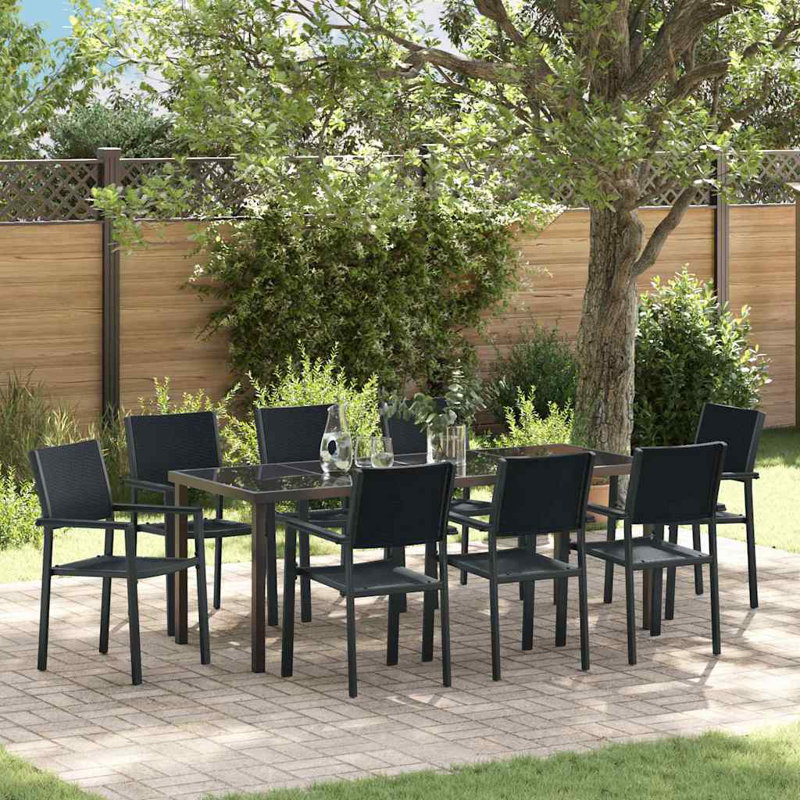 8 - Person Patio Dining Set Rectangular Table