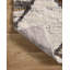 Tapis ivoire / brun en polyester tissé à la machine Delaplaine-561606311