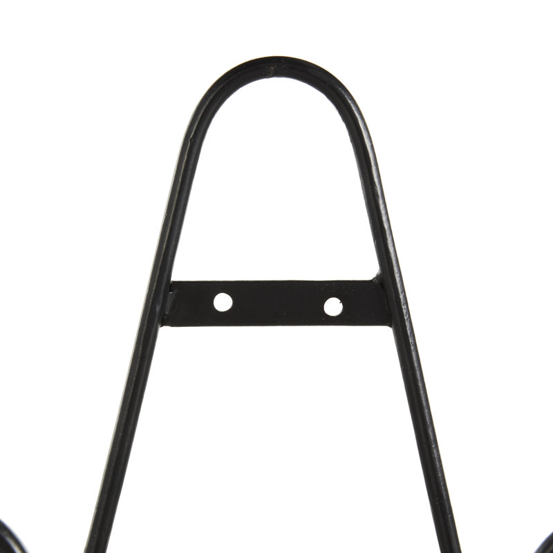 Chevalet en métal Cole & Grey, H 10 po x l 10,05 po x P 6,15 po, Noir