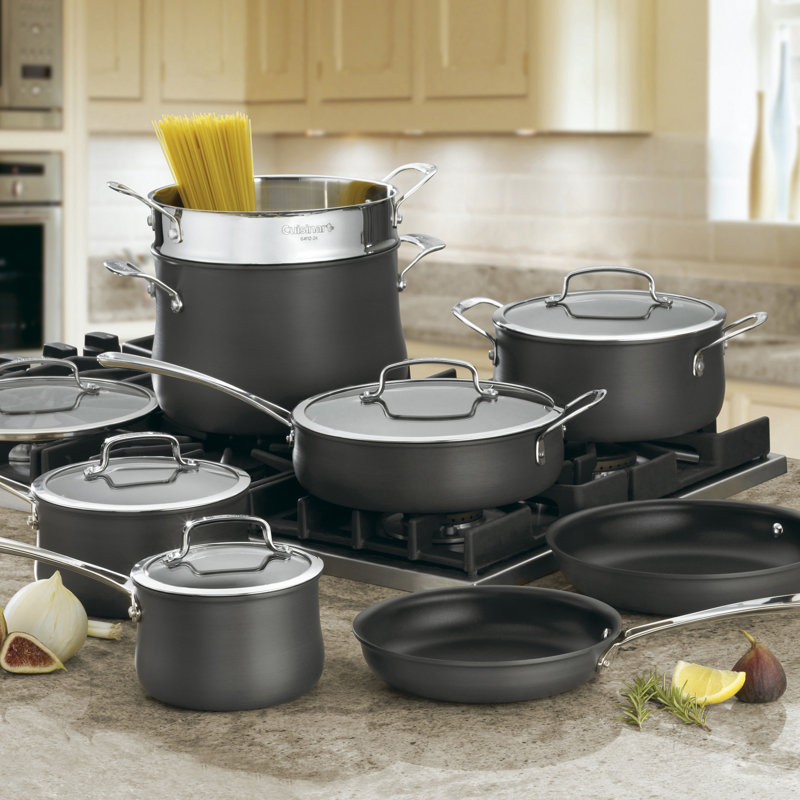 Cuisinart 13 Pieces Non Stick Hard-Anodized Cookware Set