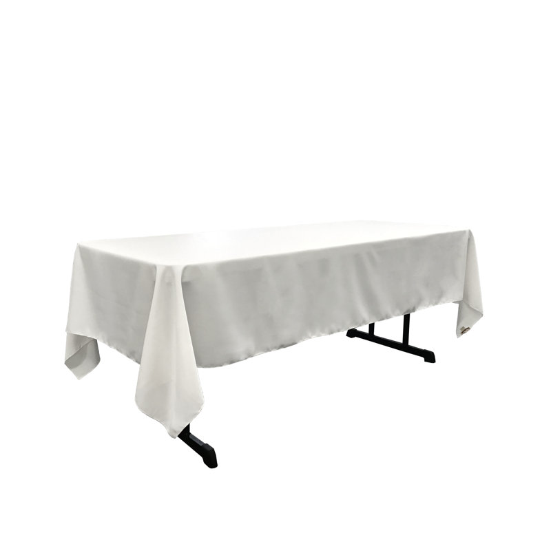 Rectangular Stain-Resistant Polyester Tablecloth - Basics by Wayfair™, Hot Pink, 120" x 60"