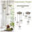 3-Light 5.1" Wide Semi Flush Mount Ceiling Light With Water Glass-1324760120