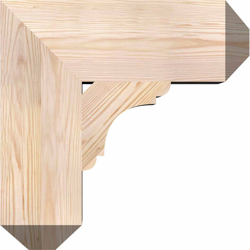 Support l 5 1/2 po x P 18 po x H 18 po, H 18 po x l 5,5 po x P 18 po, Douglas (lisse)