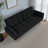 Edriel 75.39" Futons Upholstered Convertible Sofa, With Tapered Wood Legs And Adjustable Backrest-1641368662