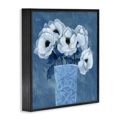 Vase orné de fleurs, art de la giclée par Janet Tava