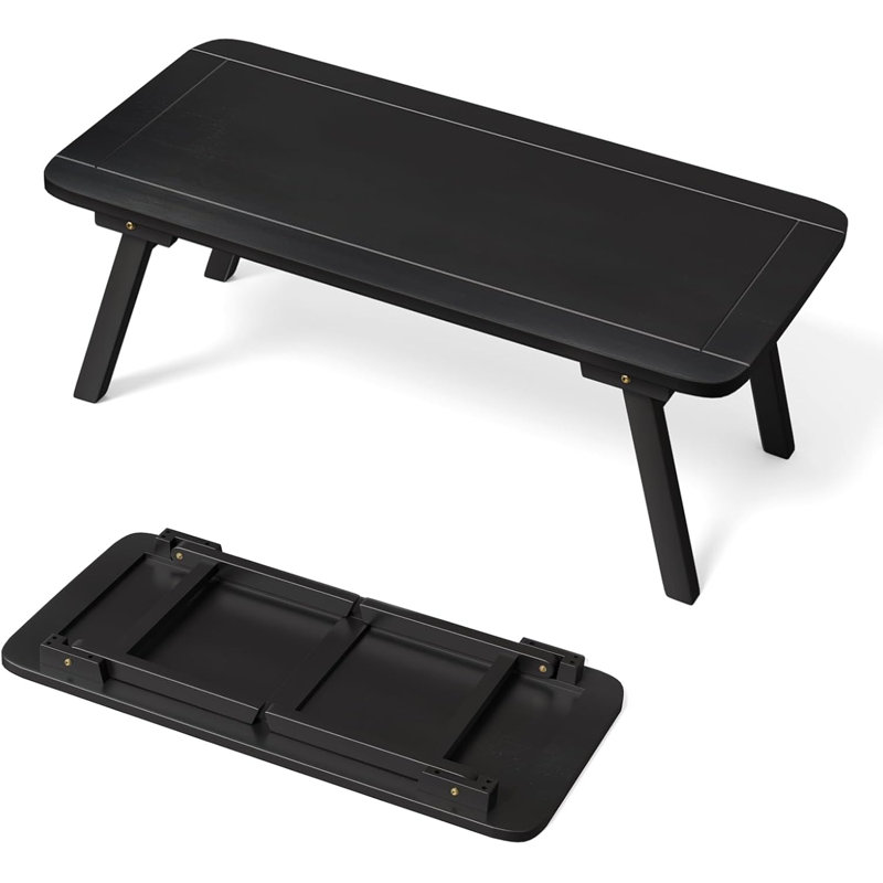Oval Wood Folding Coffee Table