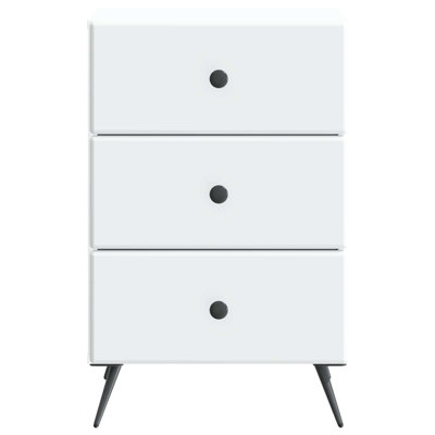 43cm W Engineered Wood Bedside Table