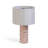 Lassy Pink Ribbon Capiz Shell Table Lamp