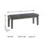 Banc rembourré Frisby