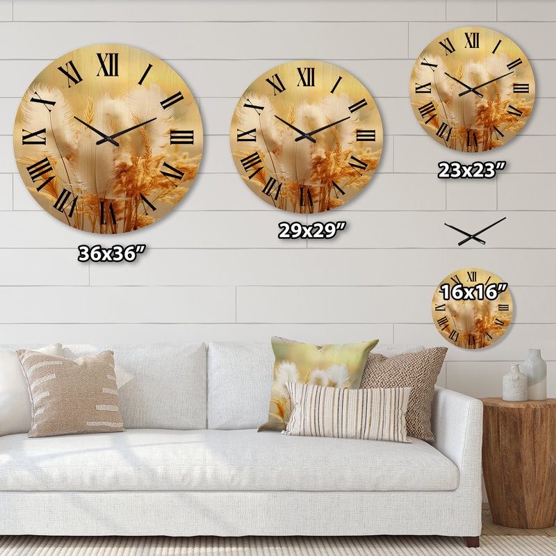 Horloge murale en bois massif Staats, Très grand