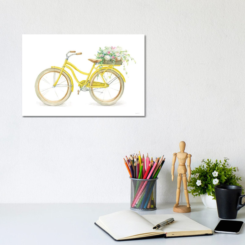Floursack Home II On White by Danhui Nai - Wrapped Canvas Print, 20.32 cm H x 30.48 cm W