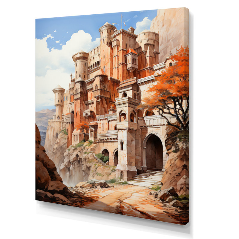 Impression sur toile Fortress Majestic Guardians, H 32 po x l 16 po x P 1 po, Toile tendue