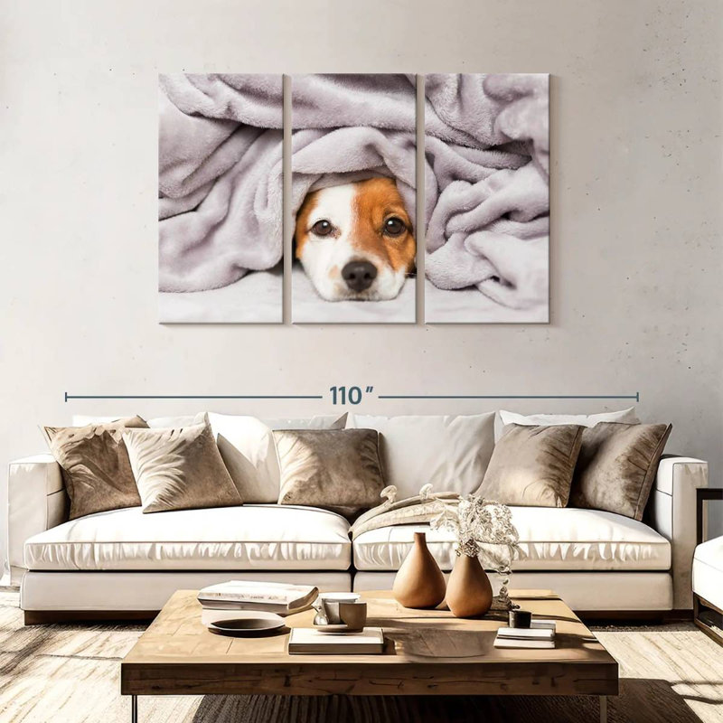 Brampt Blanket Bundled Dog, 48" H x 74" W