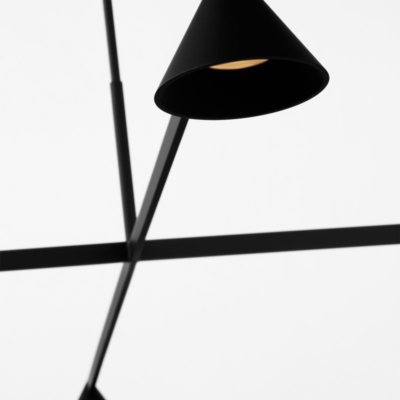Midrand 4 - Light LED Chandelier, 9.1" H x 37.4" W x 37.4" D