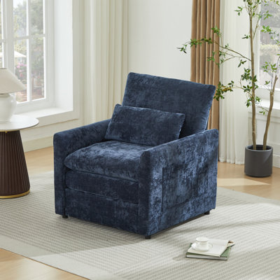 Drago 32.5'' Upholstered Square Arm Modern Accent Chair