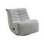 Fauteuil inclinable oscillant en chenille Talmon Oyster-1793674433