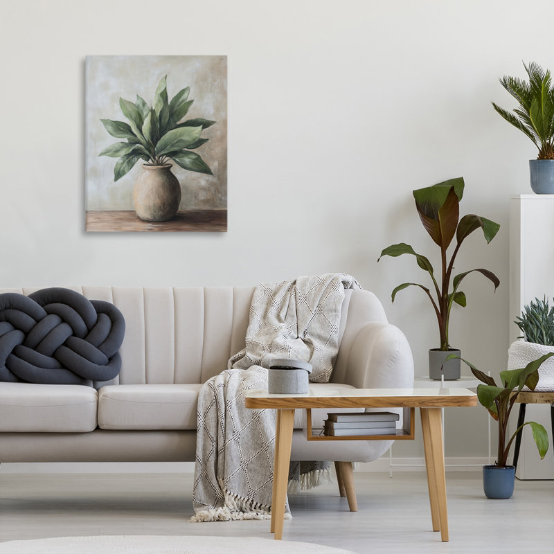 Grandes feuilles, plante d'intérieur, par Petal Prints Design, H 20 po x l 16 po