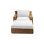 Pacific Outdoor 2 - Piece Teak Conversation Set with Sunbrella Cushions-1524374154