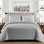 ZASH LONDON Microfiber Vintage Look Bedspread with Pillow Shams