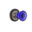Rope Rosette with Crystal Cobalt Door Knob-2030017939-2030017938