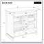 Meuble-lavabo autoportant de 36 po avec lavabo en céramique, 4 tiroirs et porte à fermeture en douceur, pré-percé pour robinet de 8 po-1492078815
