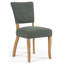 Chaise de salle à manger rembourrée de style milieu du siècle, chaise d'appoint avec coussin épais, pieds en bois massif-25961035