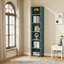 70.9" Narrow Corner Bookcase, Modern 6-Tier Cube Freestanding Display Shelf-252401420