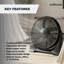 Ventilateur de circulation d'air à haute vitesse 20 po Ecohouzng