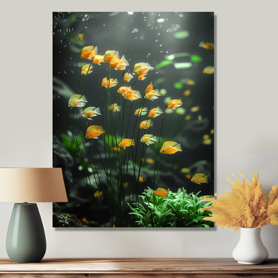Aquariums - Aquariums muraux jaunes et verts