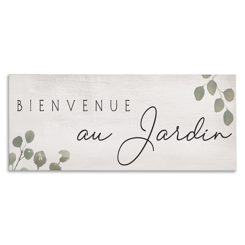 Toile de jardin Subtle Welcome, design par Lil 'Rue, H 10 po x l 24 po