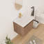 Meuble-lavabo simple 24 po avec plateau en résine