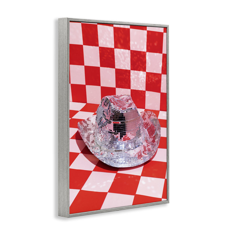 Chapeau de cowboy à motif disco, estampe numérique par Lish Creative, Estampe numérique Farmhouse, H 24 po x l 16 po