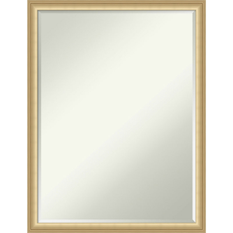 Merrile Rectangle Wall Mirror, 25.75" x 19.75", Gold