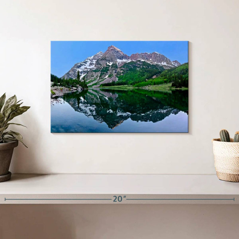 Maroon Bells Mountainscape, 8" H x 12" W