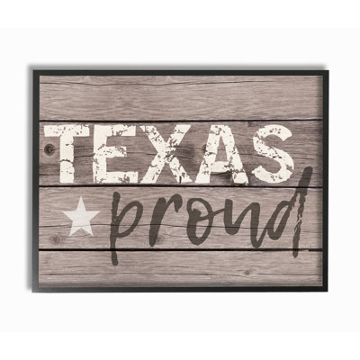 «Texas Proud Typographie Lone Star», art textuel