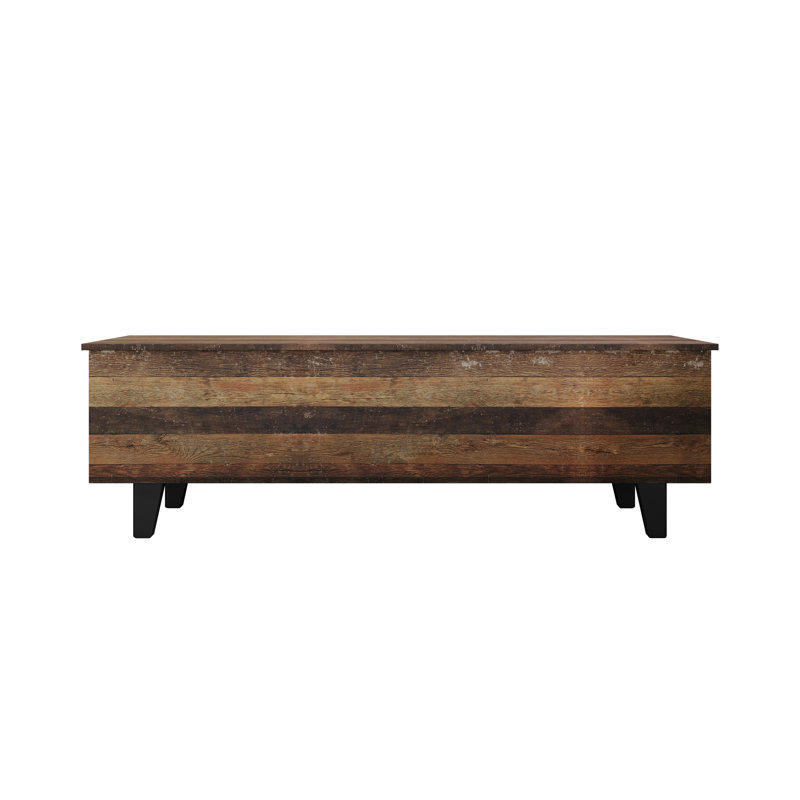 Auburn Storage Cabinet Bench, Natural/Brown