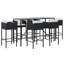 Ensemble de bar en métal avec tabourets-266051907-254051218