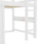 Lit simple peu encombrant avec rangement, bois de pin, style loft moderne, idéal pour les maisons compactes