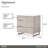 Marin 3-Drawer Nightstand - Greige