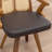 Modern Upholstered Faux Leather Rattan Back Dining Chair-485375918