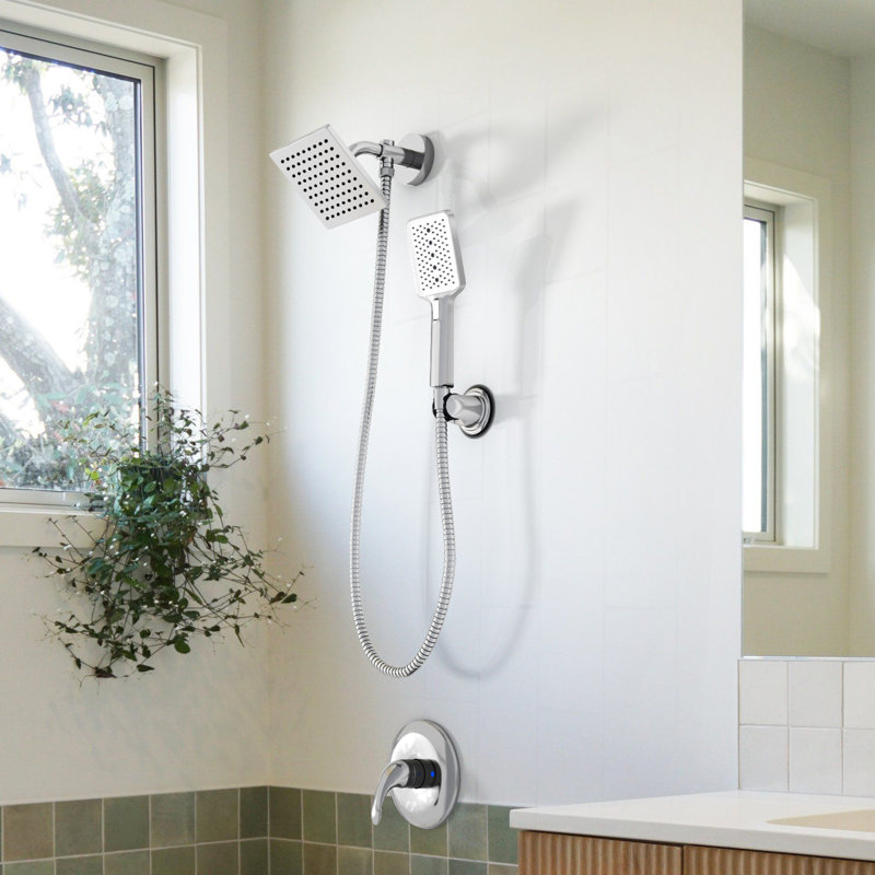 2-in-1 Dual Shower Head, Polished Chrome
