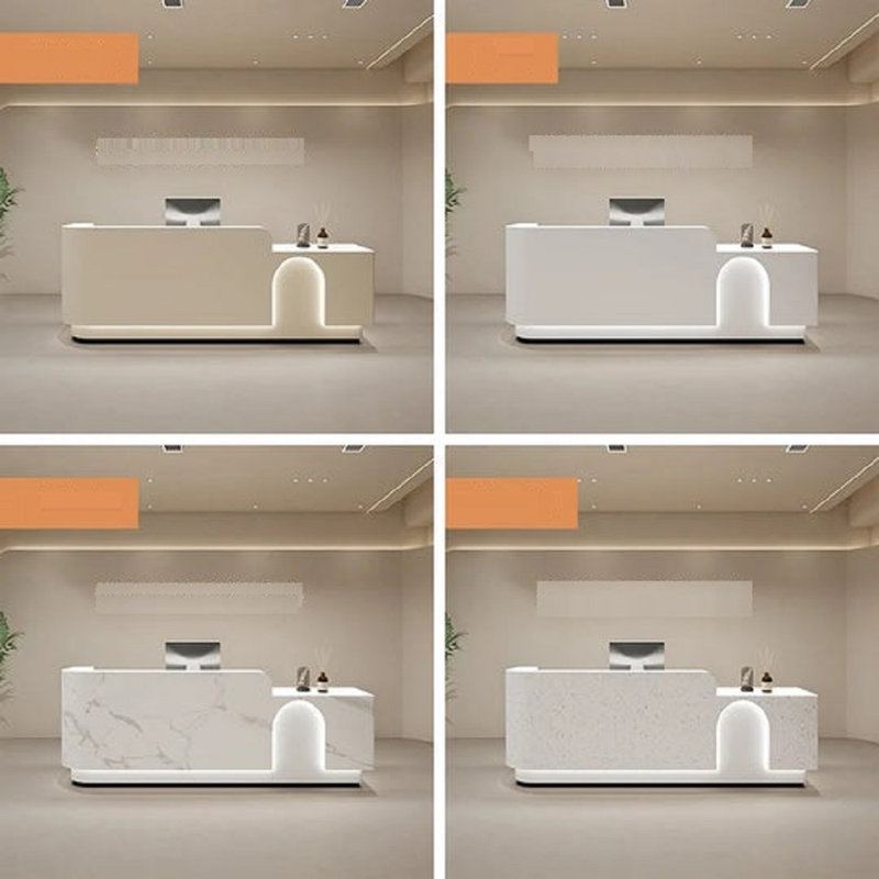 Clauzell Reception Desk, Beige