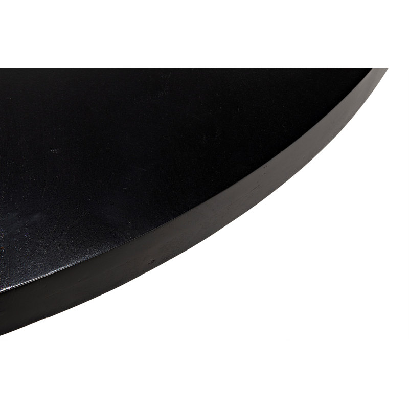 Hugo Round Dining Table, Black, 30" H x 60" L x 60" W