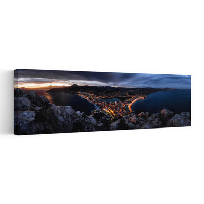 «Calp After Sunset», architecture abstraite, art mural