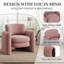Fauteuil demi-tonneau en polyester 34,1 po-468864381