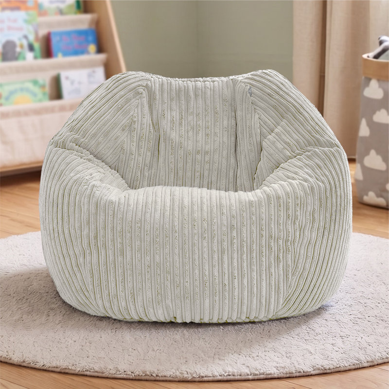 rucomfy Beanbags Jumbo Cord Kids Mini-Slouch Bean Bag Chair - Childrens Bedroom Playroom Furniture and Fun Decor. Arrives with Filling and Machine Washable - 60 x 80cm