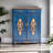American Vintage Painted Shoe Cabinet 20 Pair Shoe Storage Cabinet-100510873